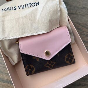 Louis Vuitton Pink and Brown Monogram Key Holder